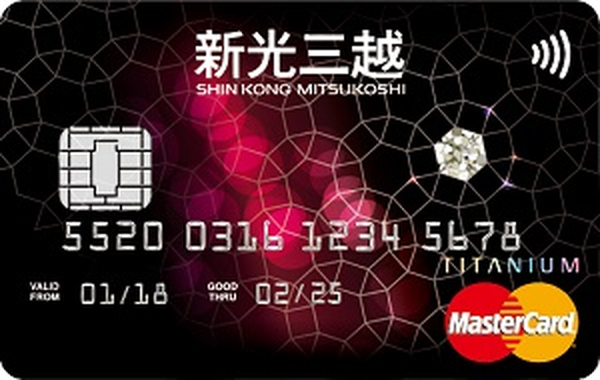 新光三越聯名卡 鈦金卡 卡面